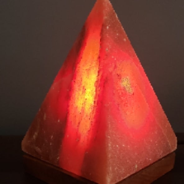 Piramid Pink Himalayan salt lamp Solstice Salt Spa