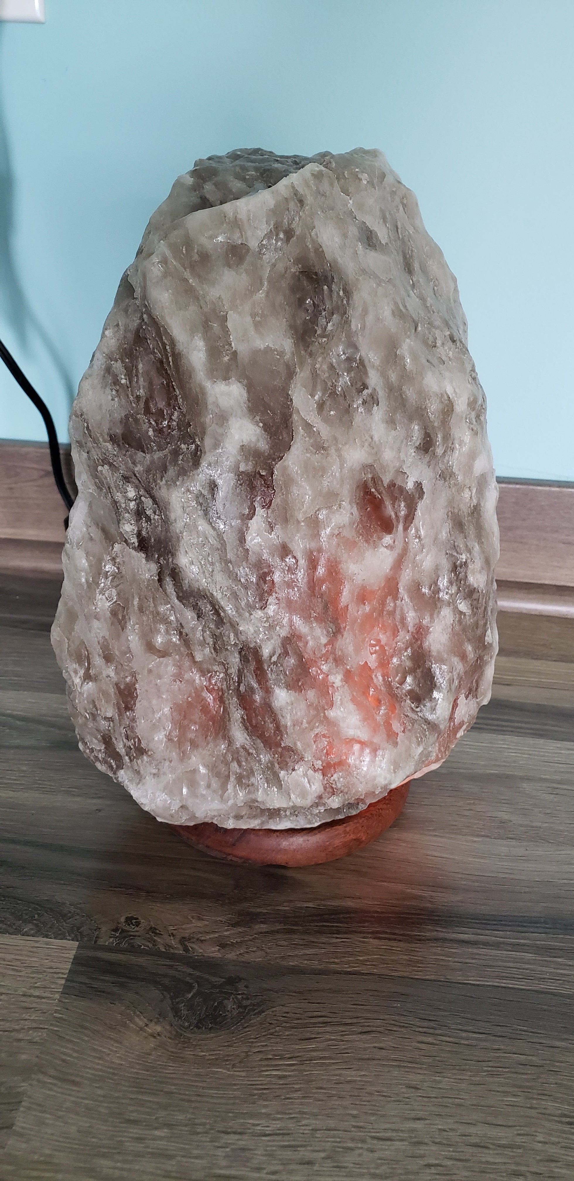 Gray Natural Himalayan salt lamp