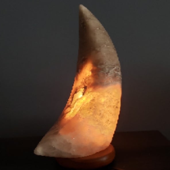 Gray Natural Himalayan salt lamp Solstice Salt Spa